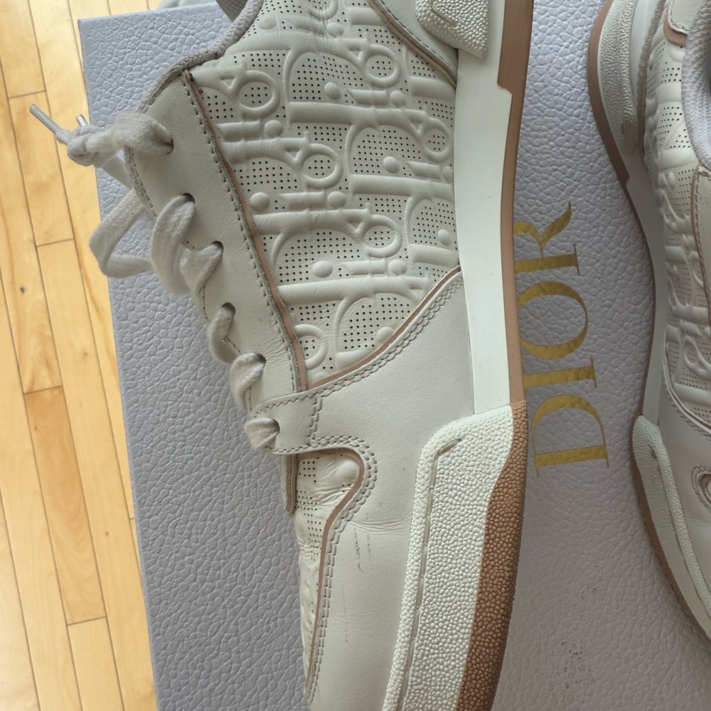 Dior Cream and Pink Sneakers - Picture 7 of 8